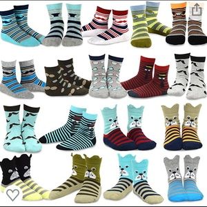 Boys fashion socks variety gift box (18 pairs)